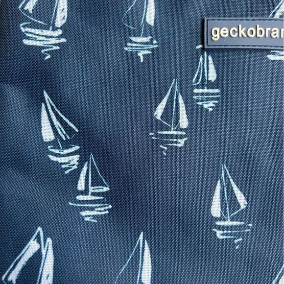 😊 3/$30 
Gecko Swim Bag Sailboats Blue w/Red accents NWOT - Picture 4 of 13